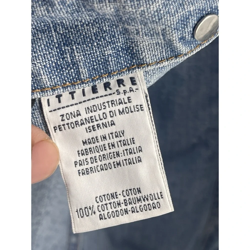 Vtg‎ D&G Dolce & Gabbana Denim Jacket Women XL Made In Italy Y2K Blue